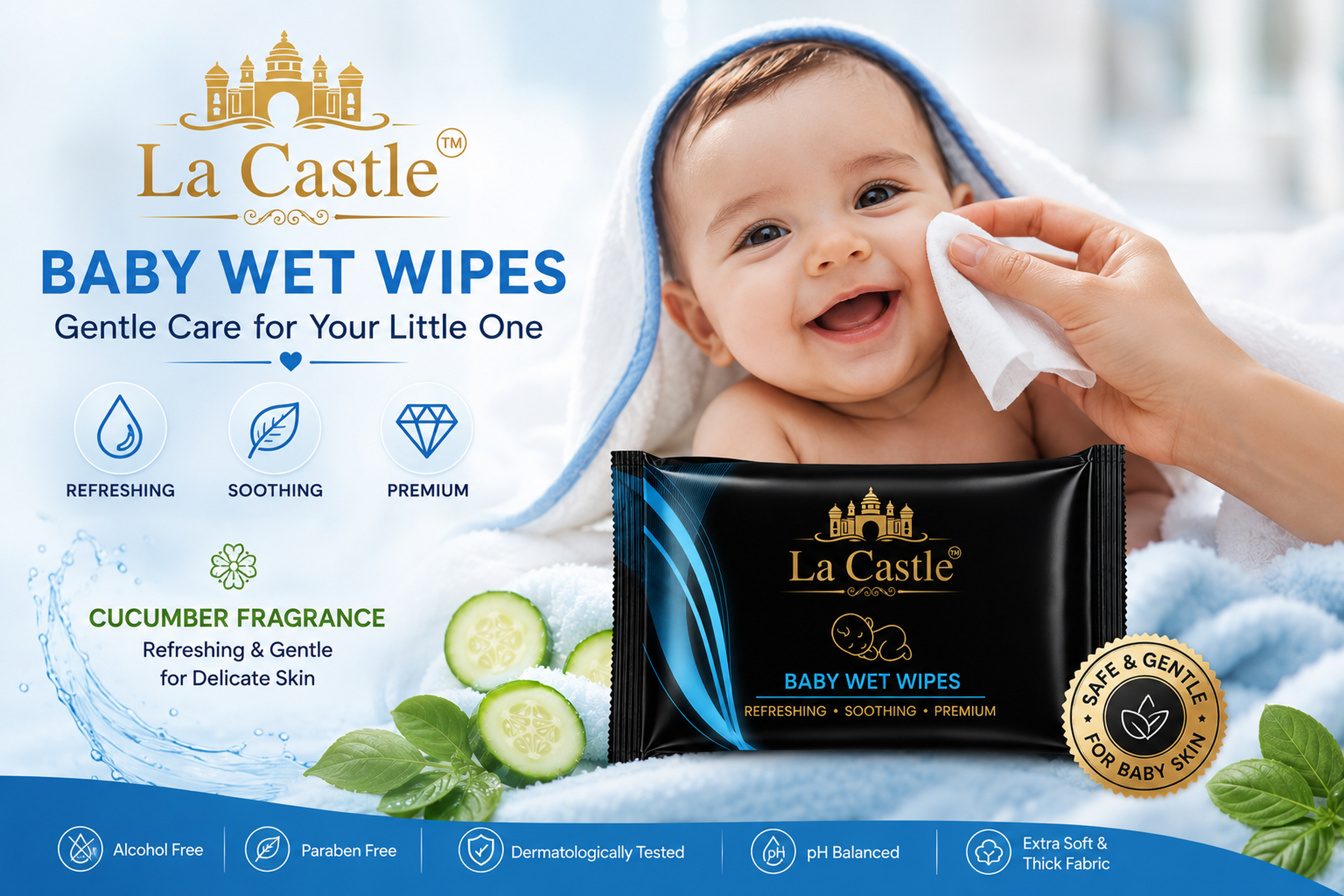 La Castle Baby Wet Wipes