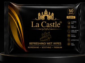 La Castle refreshing wet wipes pack