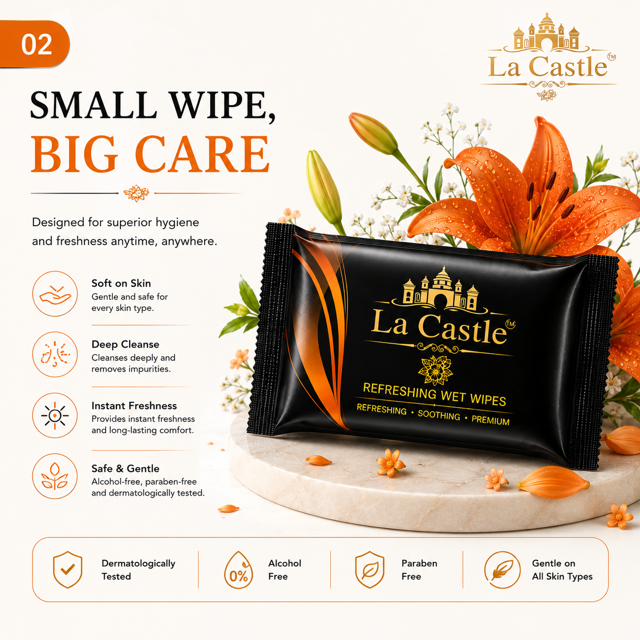 La Castle Refreshing Wet Wipes 4