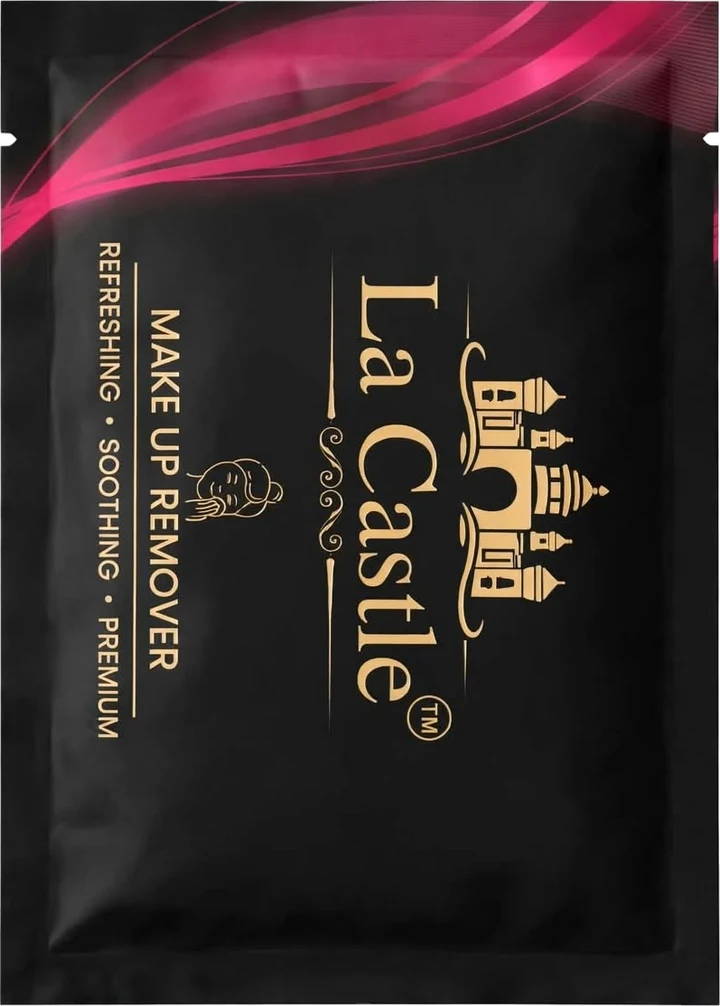 La Castle makeup remover wipe sachet