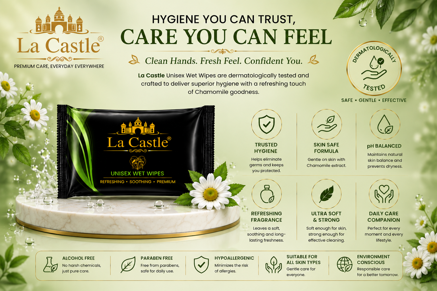 La Castle Unisex Wet Wipes 6